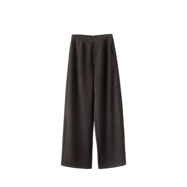 Autumn And Winter Straight Wool Heating Loose Slimming And Simple High Waist Casual Pants - Image 7
