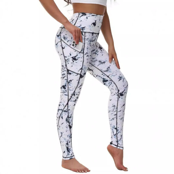 Pocket Stitching Fashion Sports Soft Yoga Pants - Image 5