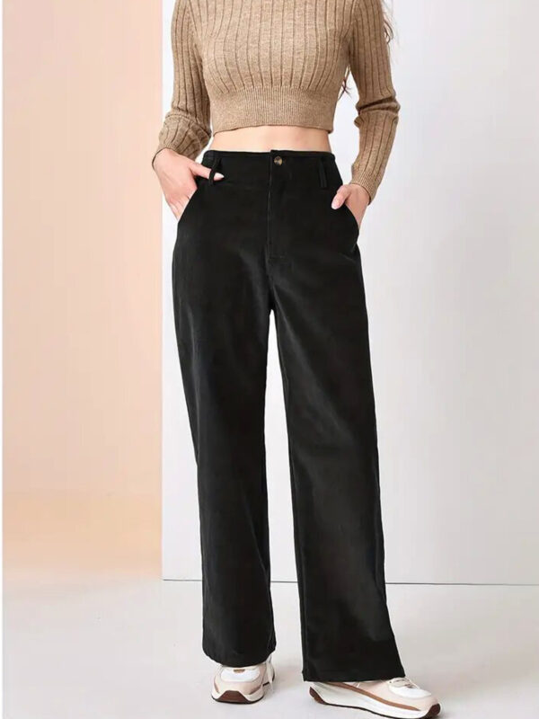 High Waist Drooping Slimming Casual Straight Pants Women's Trousers - Image 7