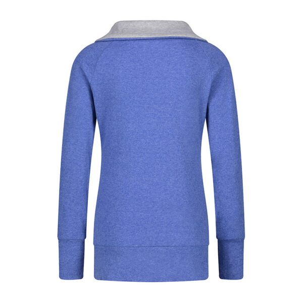 Sexy Deep V-Neck Off-Shoulder Long-Sleeved Slim Solid Color T-Shirt - Image 2