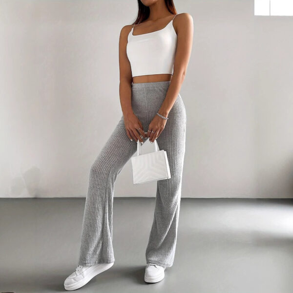 Bell-bottom Pants Women's Fashion Solid Color Casual Pants - Image 9