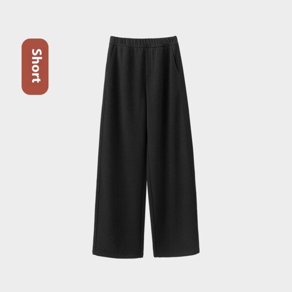 Autumn And Winter Straight Wool Heating Loose Slimming And Simple High Waist Casual Pants - Image 6