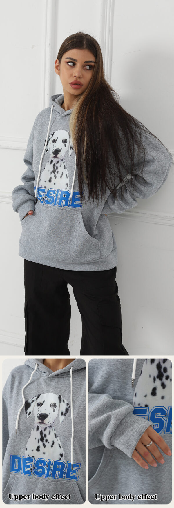 Women's Fashionable Casual Printed Long Sleeved Sweatshirt - Image 4