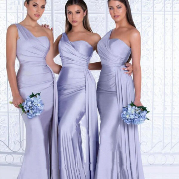 Plus Size Fat MM Mermaid One Shoulder Elegant Wedding Dress - Image 2