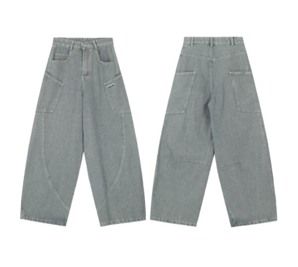 High Street Design Sense Loose Leisure Slimming Wide Leg Mop Pants - Image 3