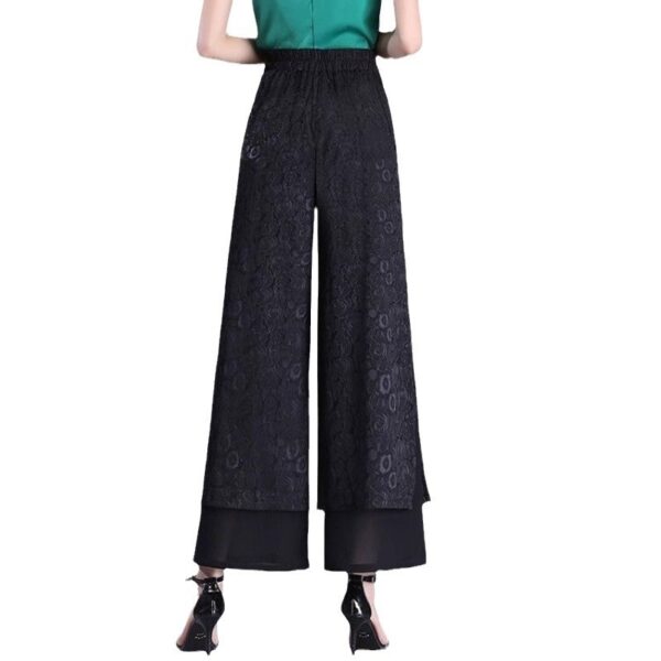 Chinese Style Split Pants Thin High Waist Loose - Image 6