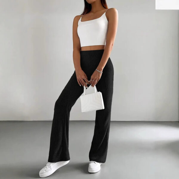 Bell-bottom Pants Women's Fashion Solid Color Casual Pants - Image 8