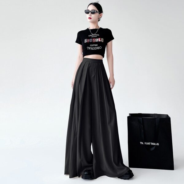 Suit Wide Leg Pants Women's Drooping Slimming Big Leg Mop Pants - Image 4