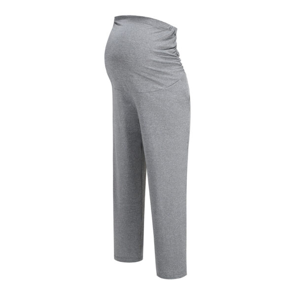New Female Pregnant Women Straight-leg Pants Loose Clinch Adjustable Plus Size - Image 5