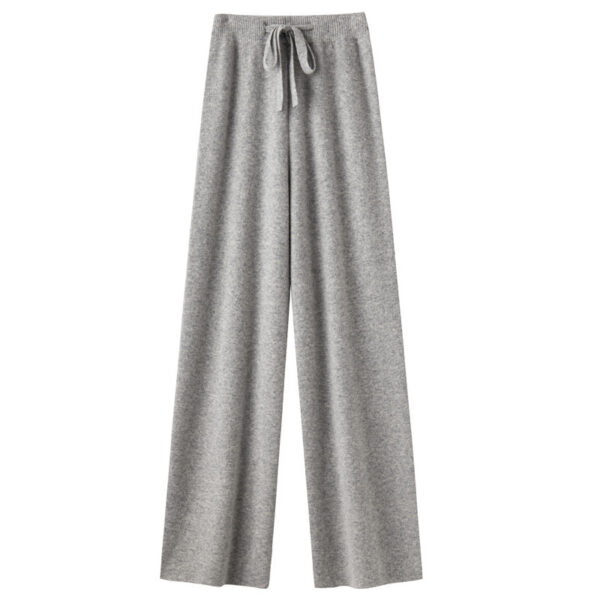 Pure Wool Wide-leg Pants Mid-waist Drooping Slimming Casual - Image 9