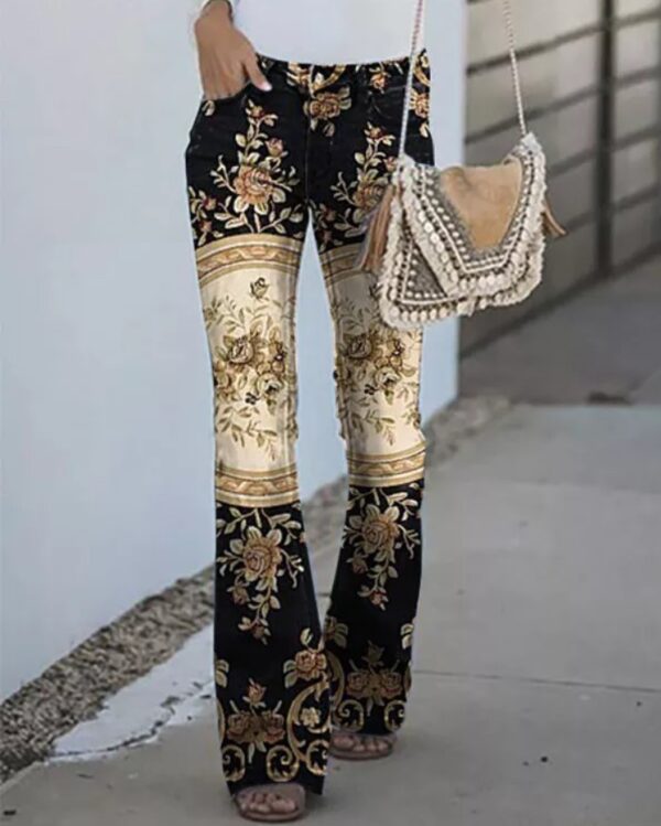 Women's Pants 3D Printed Wide-leg Pants Loose Casual - Image 9