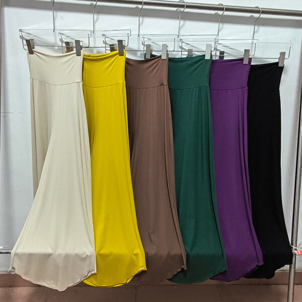 Bamboo Fiber Nude Feel Breathable High Waist Loose And Irregular Trousers Wide Leg Pants - Image 8