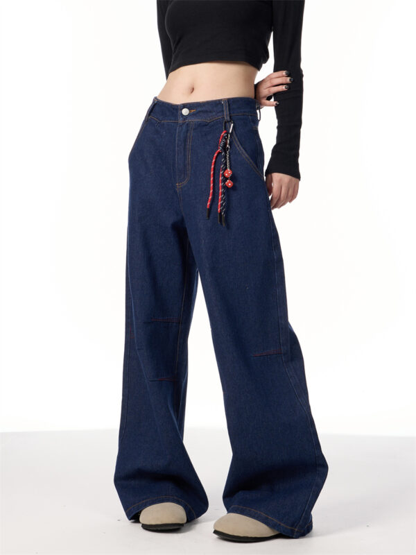 American Retro Lanyard Design Jeans - Image 5