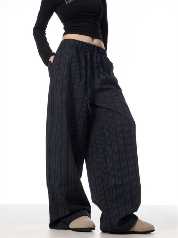 American Vintage Stripe Machete Wide-leg Casual Pants Women - Image 6