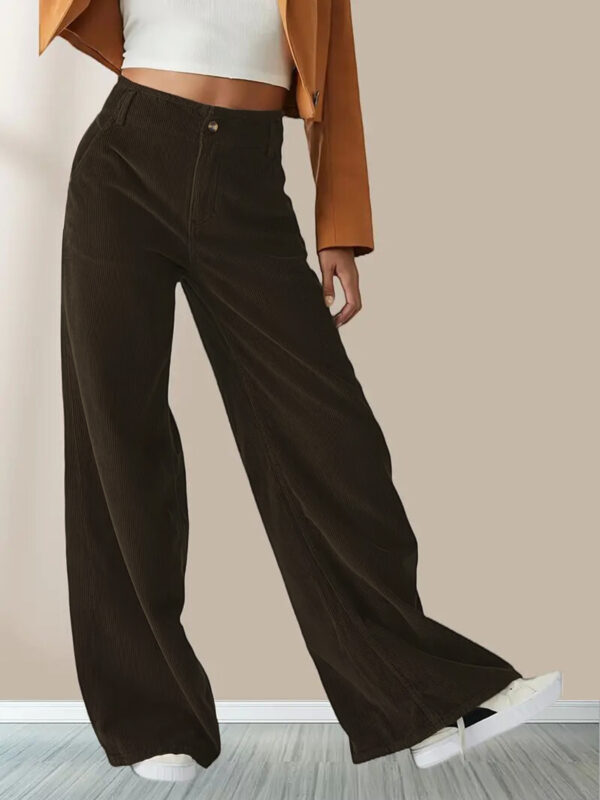 High Waist Drooping Slimming Casual Straight Pants Women's Trousers - Image 9