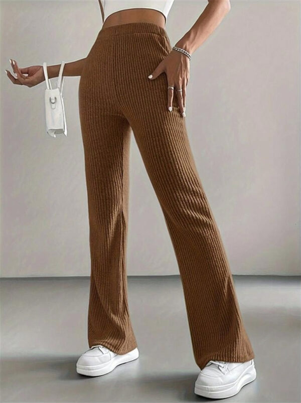 Bell-bottom Pants Women's Fashion Solid Color Casual Pants - Image 3