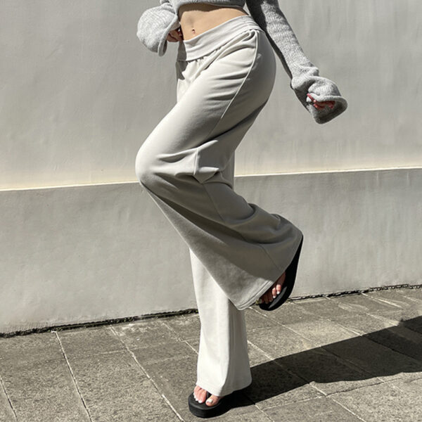 European And American Style Draping Effect Wide Leg Pants - Image 6