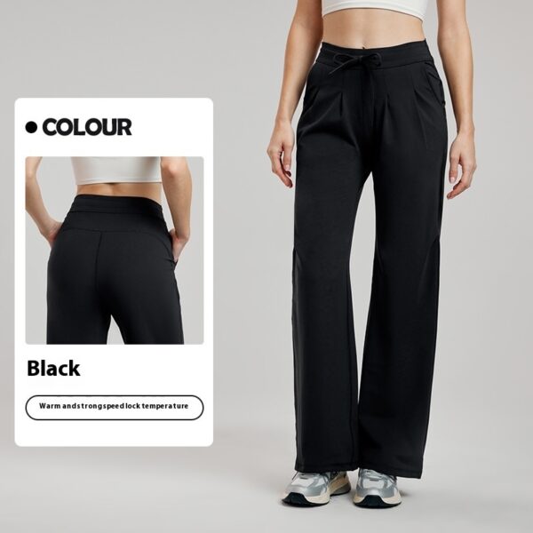 Straight Sports Female Casual Wide Leg Pants - Image 5