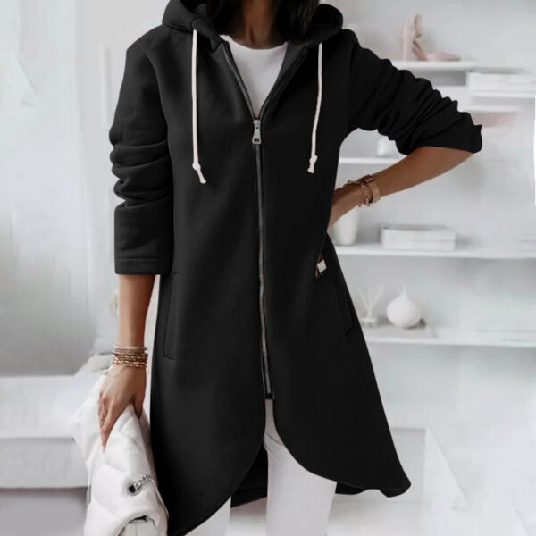 Hoodie Sweatshirt Zipper Hooded Long Sleeve Sweater With Pocket Outerwear Tops Clothes - Image 9