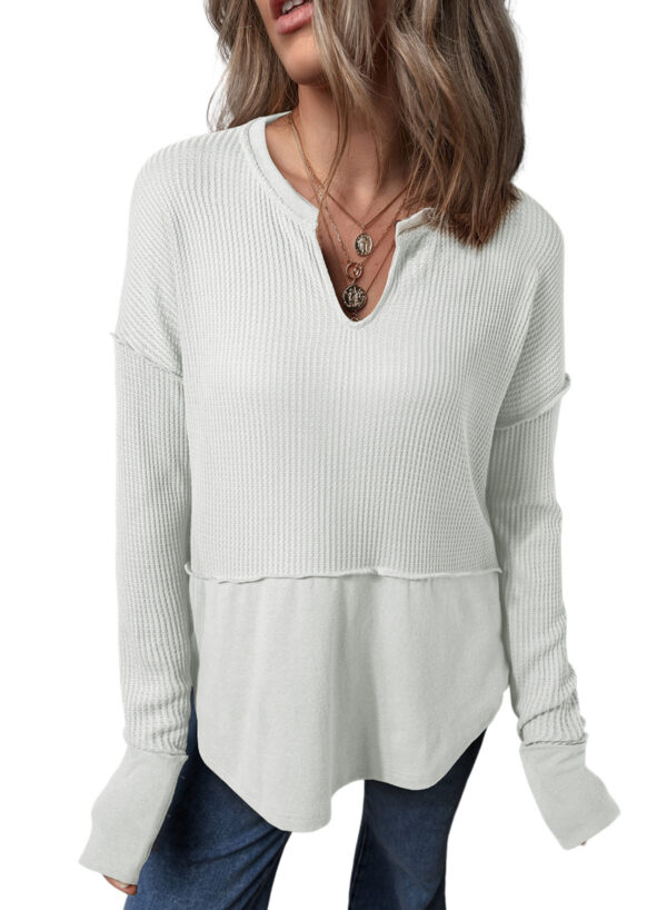 Autumn And Winter New Solid Color Loose Sweater Women's Top - Image 7