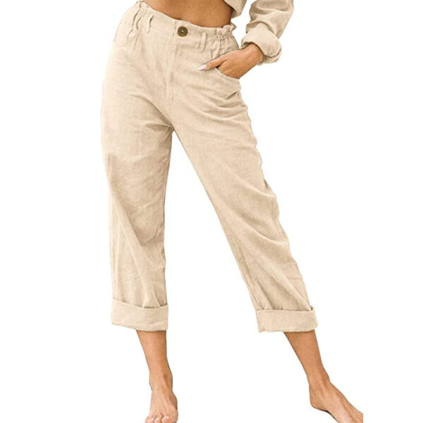 Women's Joggers Pants Fashion High Waist Casual Pants With Pockets - Image 5
