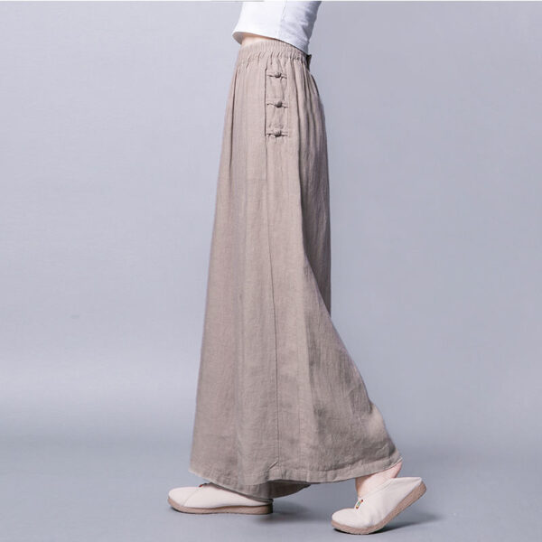 Women's Cotton And Linen Thin Wide-leg Pants - Image 2