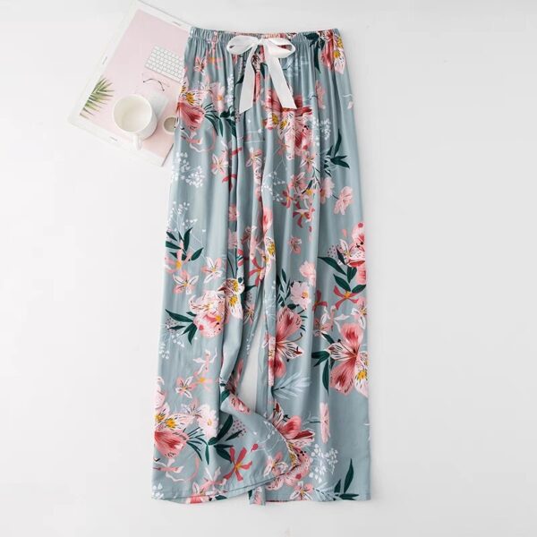 40 Cotton Silk Pajama Pants Summer Women - Image 7