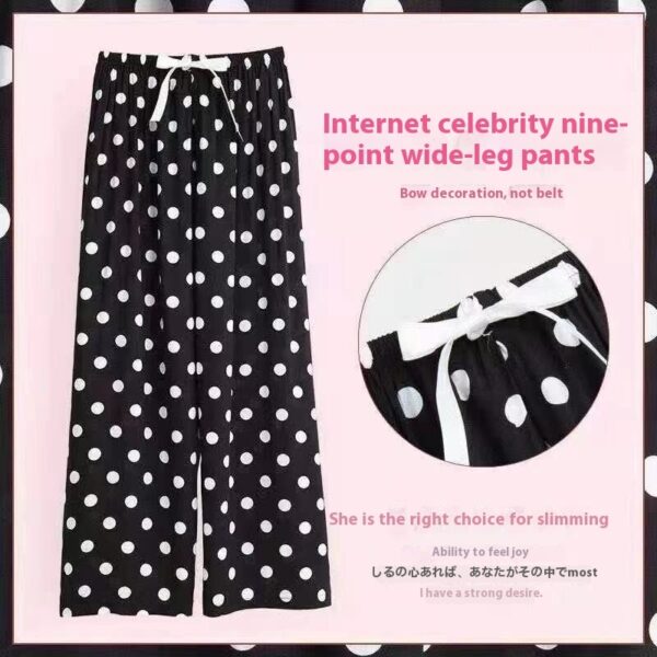 40 Cotton Silk Pajama Pants Summer Women - Image 3