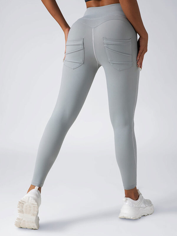 3 Pack Womens Yoga Leggings 4-Way Stretch High Waisted Tummy Control Pant With Pocket Workout Athletic Gym Casual Pants - Image 8