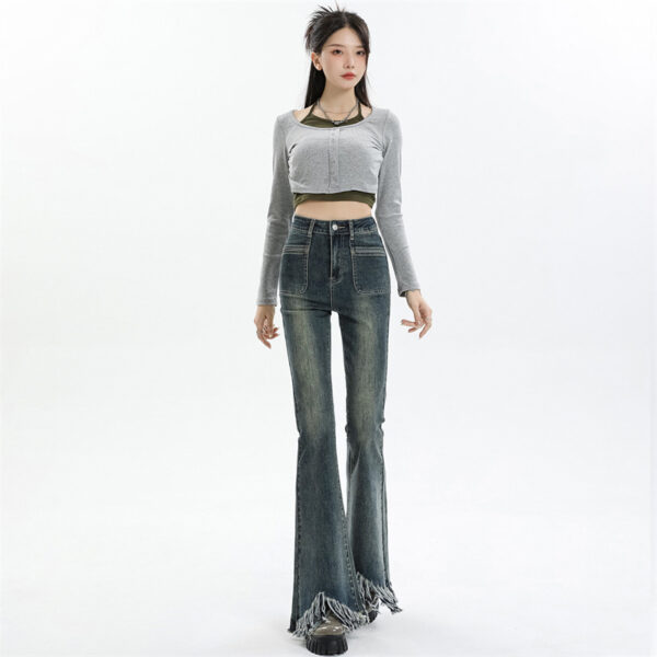 Women's Retro High-elastic Skinny Jeans - Image 4