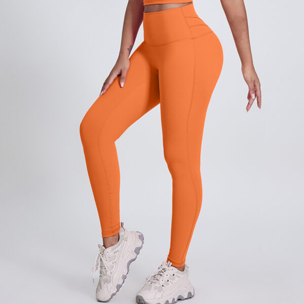 Running Sports Cycling Outdoor Yoga Clothes Belly Contracting Hip Lifting Tights For Women - Image 2