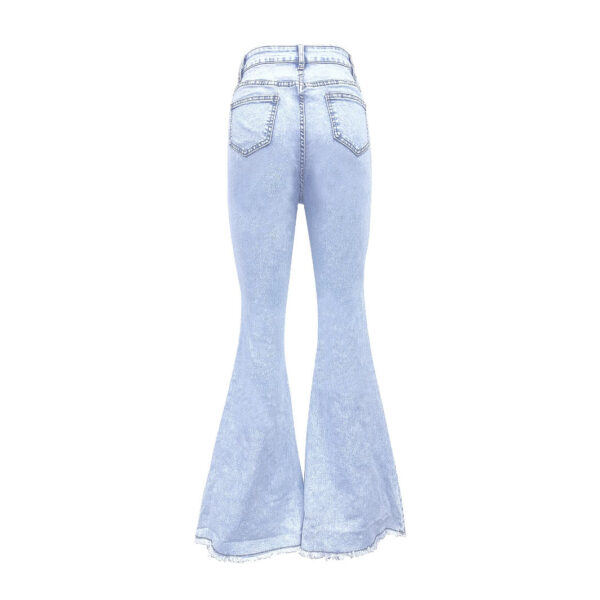 All-match Stretch Micro-nail Pearl Jeans - Image 4