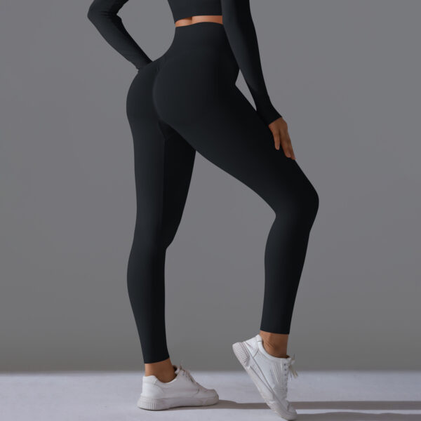 Seamless High Waist Nude Feel Yoga Pants Female Slim Fit Fitness Pants - Image 2