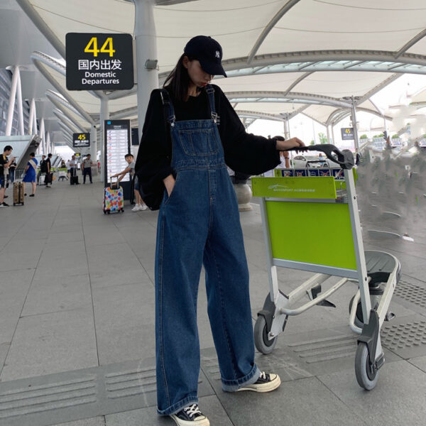 Fashion Denim Suspender Pants For Women - Image 2