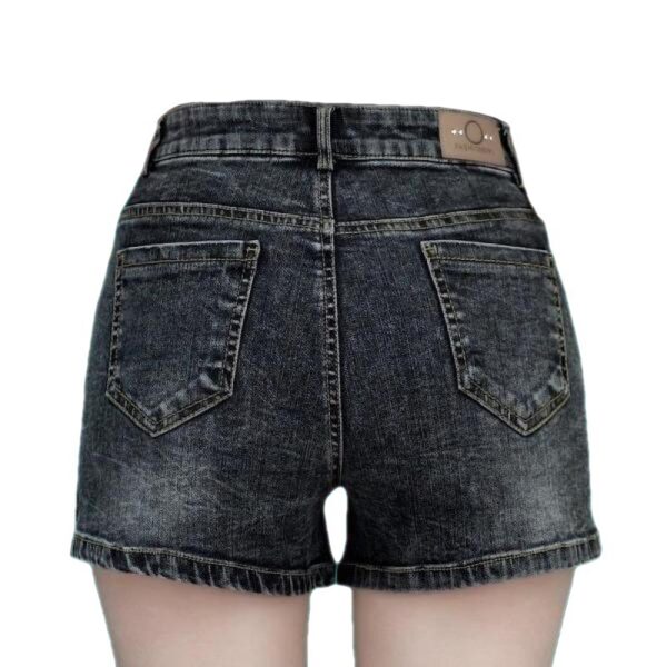 High Waist Denim Shorts Slimming Versatile Loose Word Outerwear Hot Pants Trendy - Image 2