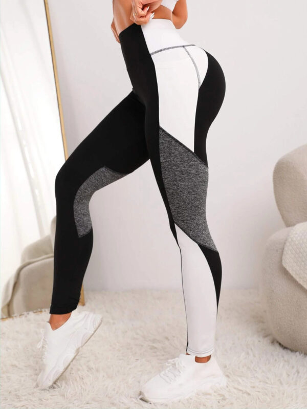 Yoga Pants European And American Stitching Running Pants Women - Image 4