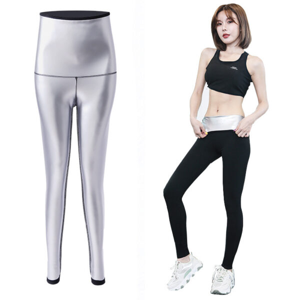 Sweat Wicking Pants 5 Points Skinny Leg Girdle Women's Fitness - Image 3