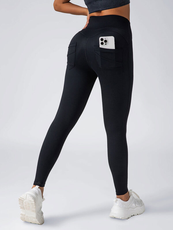 3 Pack Womens Yoga Leggings 4-Way Stretch High Waisted Tummy Control Pant With Pocket Workout Athletic Gym Casual Pants - Image 5