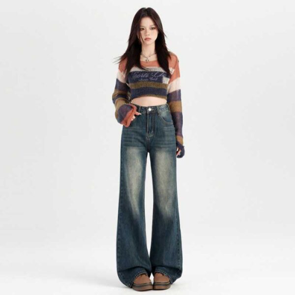 Women's Slimming And Straight Narrow Version Mop Pants - Image 4