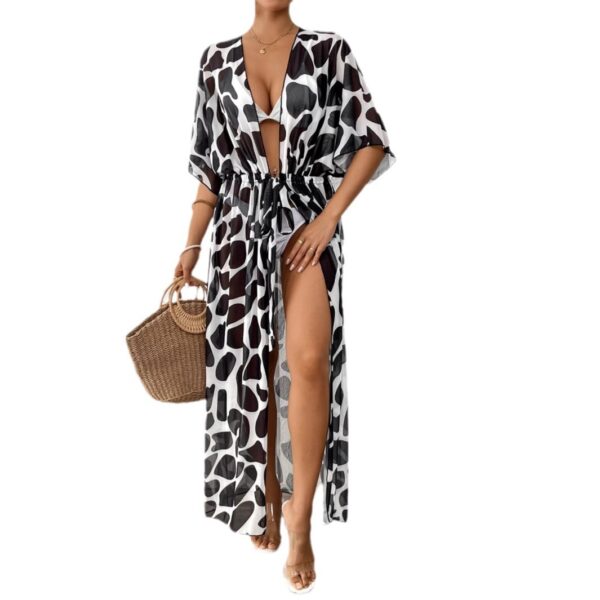 Cardigan Women's Clothes Loose Batwing Sleeve Strap - Image 2
