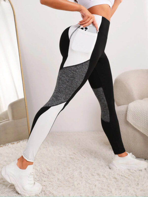 Yoga Pants European And American Stitching Running Pants Women - Image 2