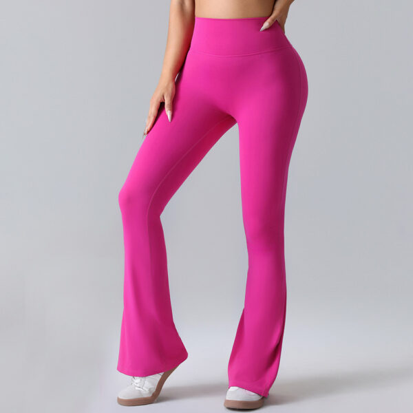 Hip-lift Yoga Flared Pants Fitness Sports Wide Leg High Waist Quick Dry Trousers Womens Clothing - Image 4