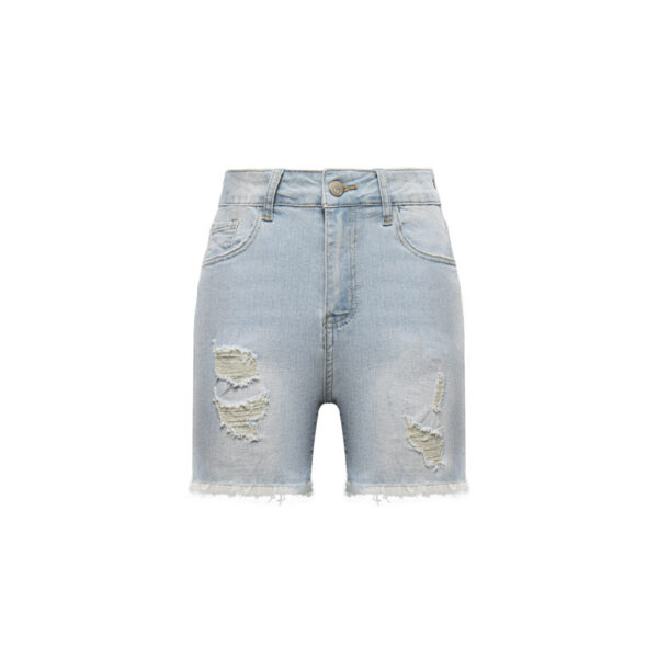 European And American Fashion Wash High Waist Jeans Women's Summer New Slim Wear Casual Short Shorts - Image 3