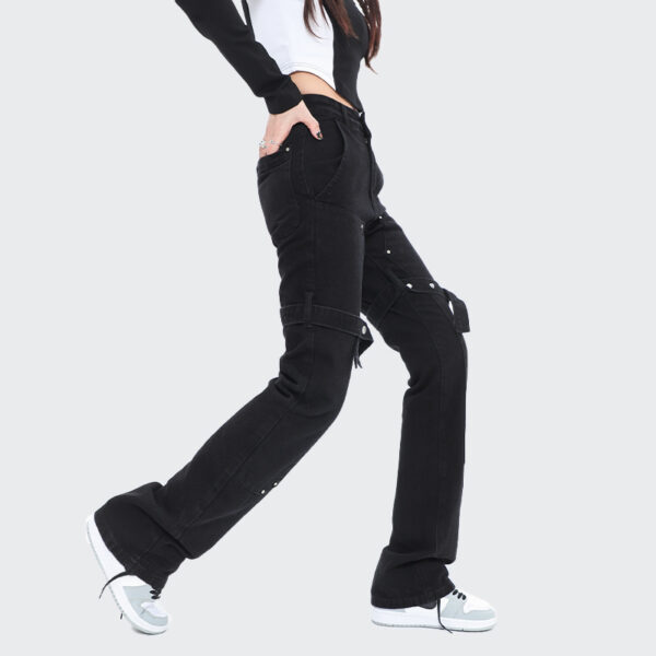 American Neutral High Street Jeans Adjustable Ribbon - Image 2