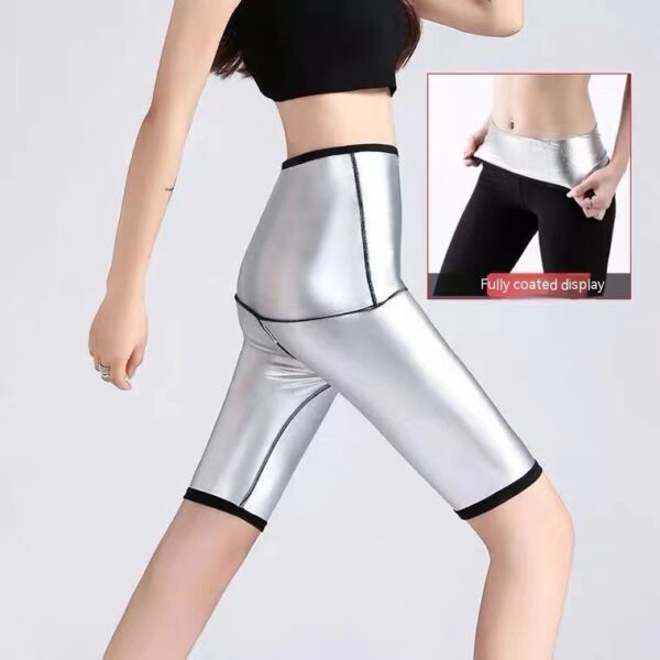 Sweat Wicking Pants 5 Points Skinny Leg Girdle Women's Fitness - Image 6
