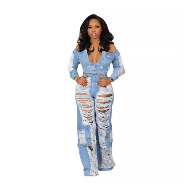 Women's Fashion Individual Casual Ripped Jeans - Image 6