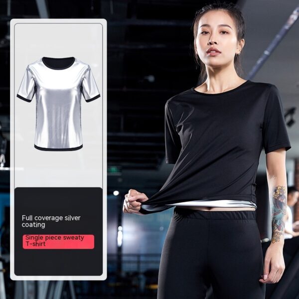 Sweat Wicking Pants 5 Points Skinny Leg Girdle Women's Fitness - Image 5
