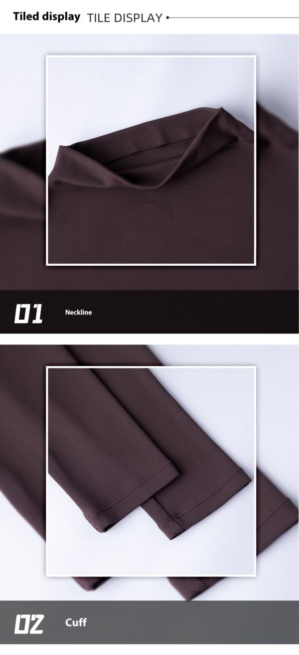 Long Sleeve Casual Slim Bottoming Shirt - Image 3