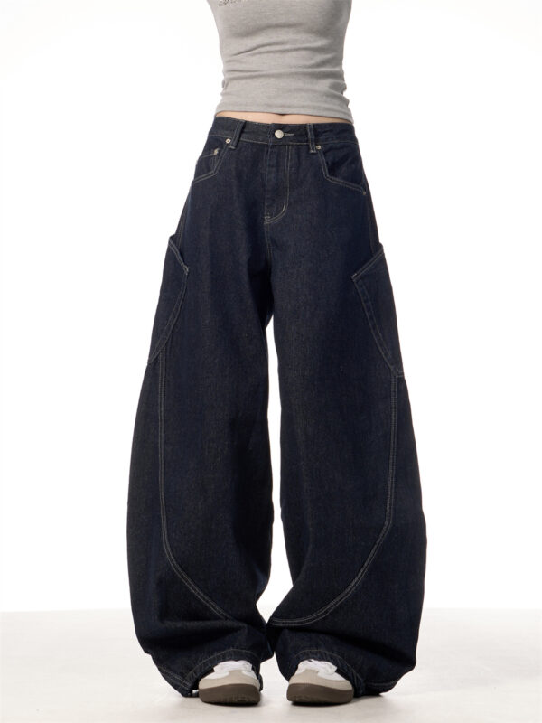 American Retro Large Pocket Machete Jeans - Image 8