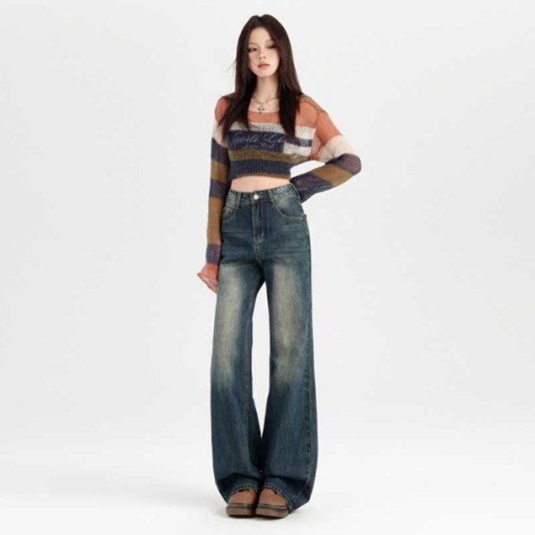 Women's Slimming And Straight Narrow Version Mop Pants - Image 3